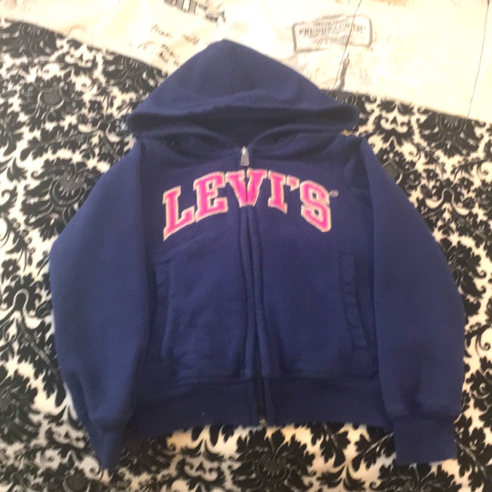 Navy blue girl hoodie size 4-5y